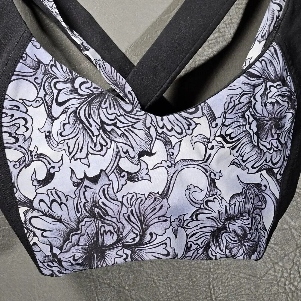 Lululemon Sportsbra Womens Size 8 Floral Geometric Art Design Sports Bra Padded